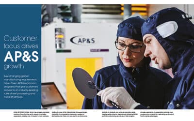 Cover story about AP&S in the silicon semiconductor magazine