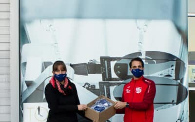Mask donation to the sports club Aasen